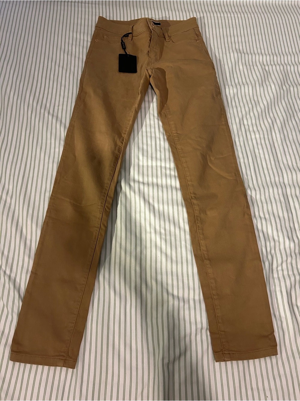 Massimo Dutti Skinny Fit Pants - Tan